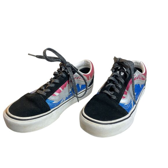 VANS Old Skool Canvas Skateboarding Platform After Dark Womens Size 7 - Picture 3 of 16